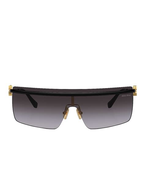 miu miu shield sunglasses|miu miu sunglasses sale.